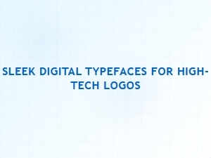 Sleek Digital Typefaces for High Tech Logos